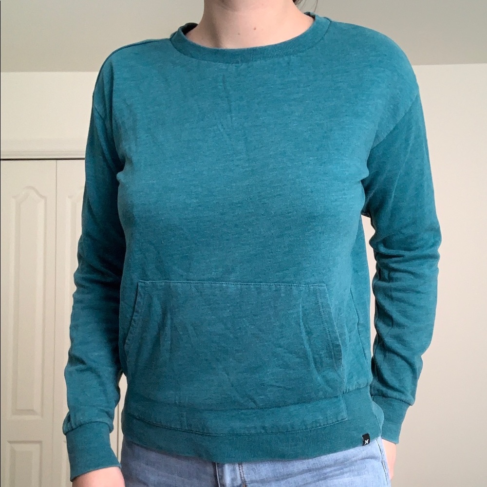 Hurley Turquoise Crewneck Sweater Size Small